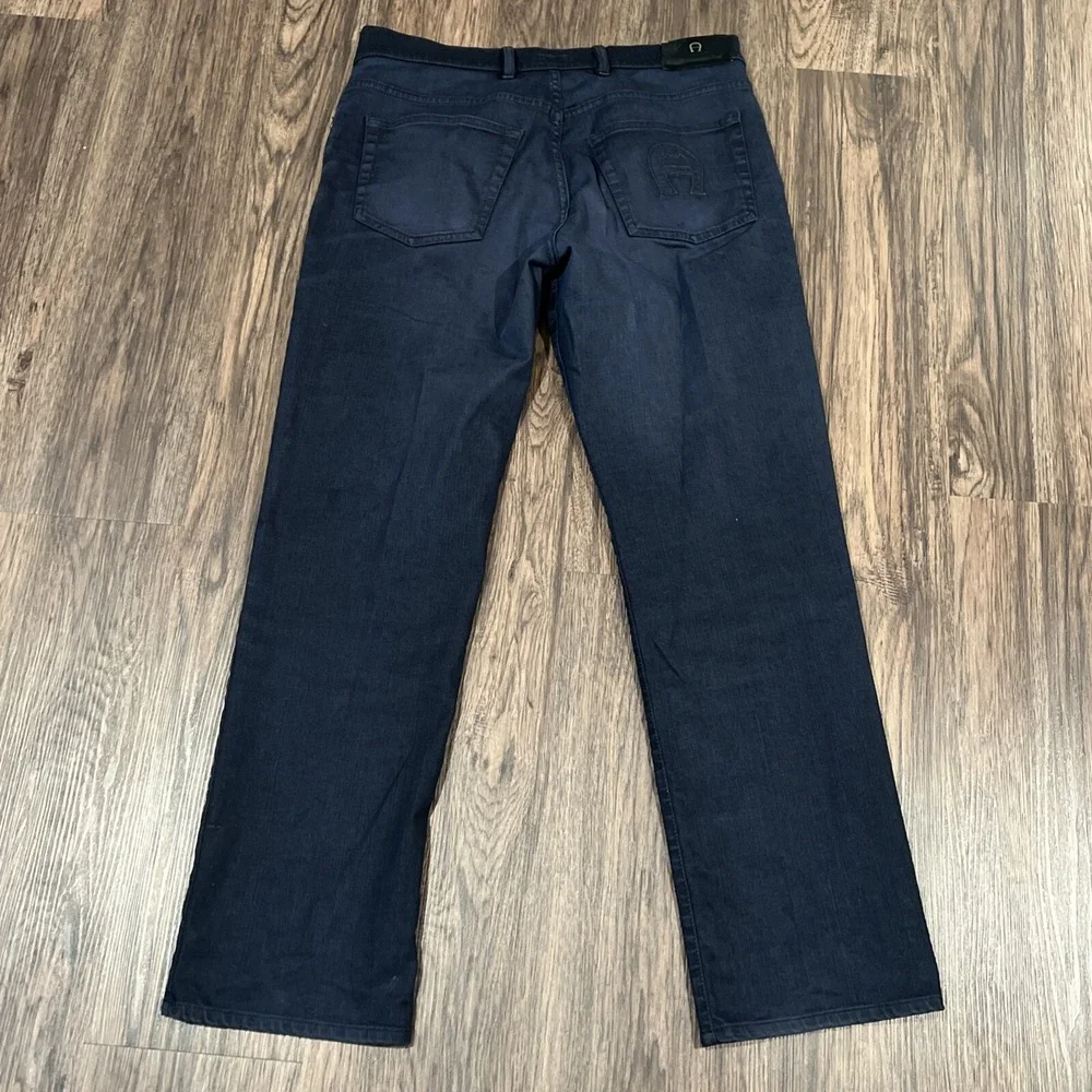 Aigner Fade Out Men's Straight Jeans Size EU 52 Color Navy Italy